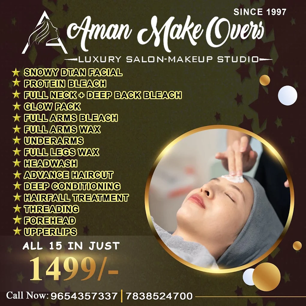 Aman Make Overs – Whitening Diamond Package ₹1,199